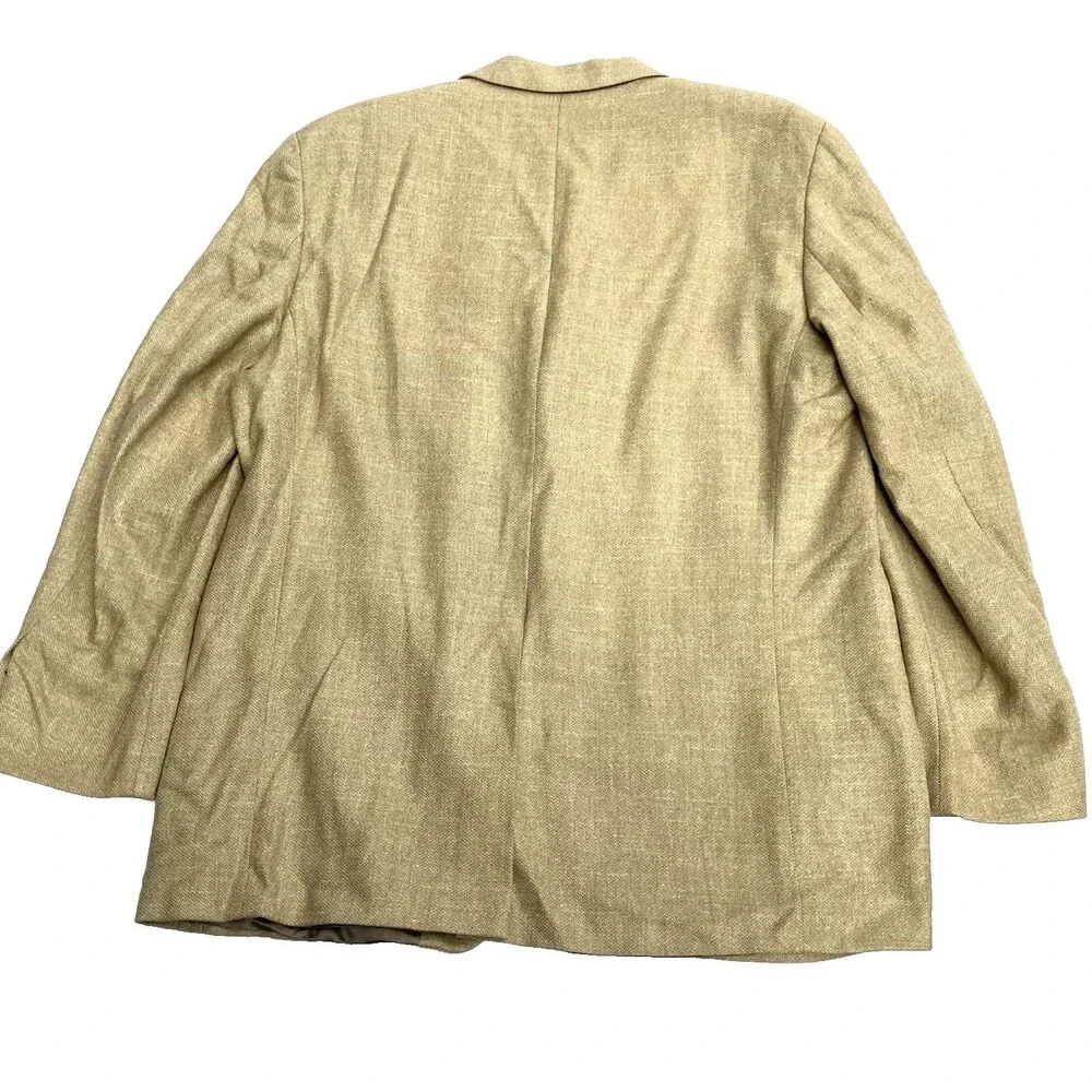 Polo University Club Lauren Sport Coat Vtg Silk Wool Linen 3 Btn 44 Tan Canada